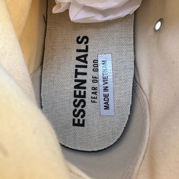 CONVERSE CHUCK TAYLOR 70 HI FEAR OF GOD FOG ESSENTIALS IVORY BLACK 167955C 10.5. - Picture 11 of 14